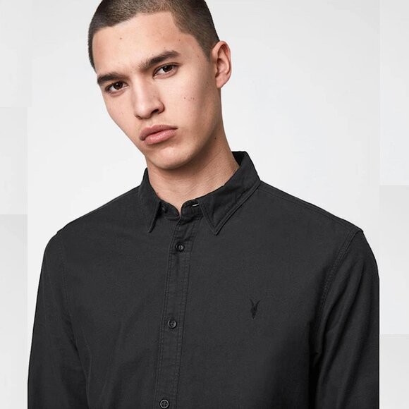All Saints Other - AllSaints black button-down shirt (men’s medium)